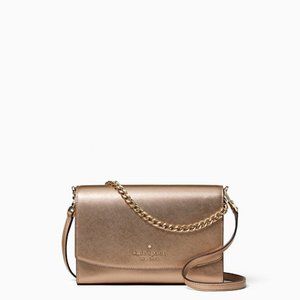 Kate Spade carson convertible crossbody - glittering rose metallic